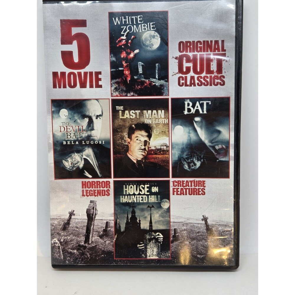 Movie Original Cult Classics DVD Horror Legends White Zombie Last Man On Earth